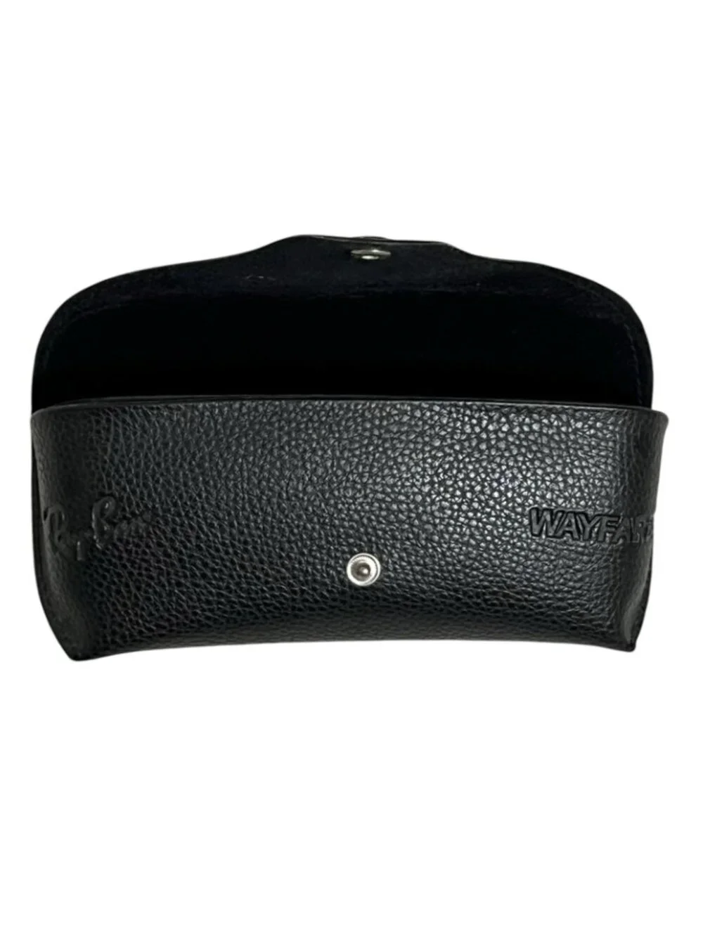Genuine Ray-Ban Wayfarer Black Pebbled Snap Eyeglass Sunglasses Case Only OEM